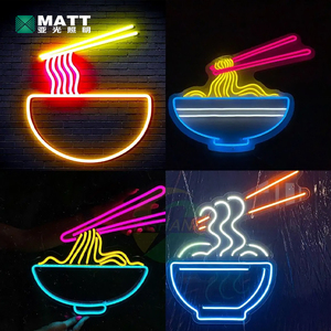 Enseigne lumineuse LED personnalisée pour logo d'entreprise, enseigne alimentaire, bol de ramen, <span class=keywords><strong>cuisine</strong></span> japonaise, nouilles, néons LED pour la décoration murale de restaurant - Product Image 6