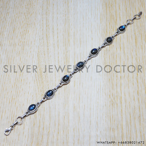 Original Design 925 Sterling <b>Silver</b> Labradorite Gemstone <b>Bracelet</b> Handmade Fine Jewelry Bulk Wholesale <b>Silver</b> <b>Bracelets</b> - Product Image 3