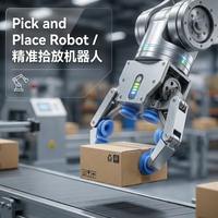 Robot Paletizador Inteligente Móvil Completamente Automático con Brazo Robótico Asistido por Soldadura, Resistente al Desgaste y con Operación Multiángulo
