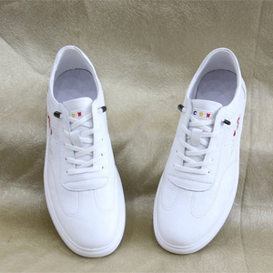 Última moda Casual ocio al aire libre zapatilla <span class=keywords><strong>de</strong></span> <span class=keywords><strong>deporte</strong></span> uso diario hombres zapato <span class=keywords><strong>de</strong></span> cuero blanco - Product Image 6