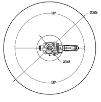 Bras robotisé articulé automatique à 6 axes avec moteur PLC, capacité de charge de 25 kg, portée de 1803 mm, répétabilité de 0,05 mm, prend en charge l'OEM