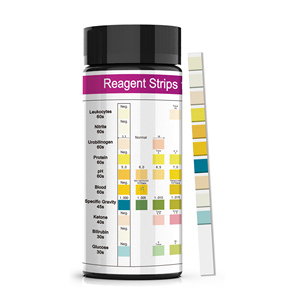 Juego <span class=keywords><strong>de</strong></span> Tiras Reactivas <span class=keywords><strong>de</strong></span> <span class=keywords><strong>Orina</strong></span> para Diagnóstico Doméstico al por Mayor URS-10T, 10 Parámetros, Certificado CE Clase II, Vida Útil <span class=keywords><strong>de</strong></span> 2 Años - Product Image 1