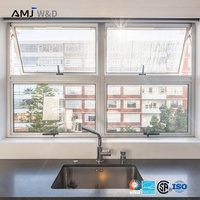Fenêtre à battant extérieure en aluminium avec verre trempé pour usage extérieur – Prix Philippines