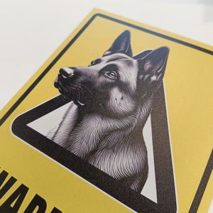 Señal de Advertencia de Seguridad de Aluminio Personalizada de Buena Calidad, Libre de Óxido, con la Leyenda 'Cuidado con Perros', Señal de Tráfico Personalizada - Product Image 2