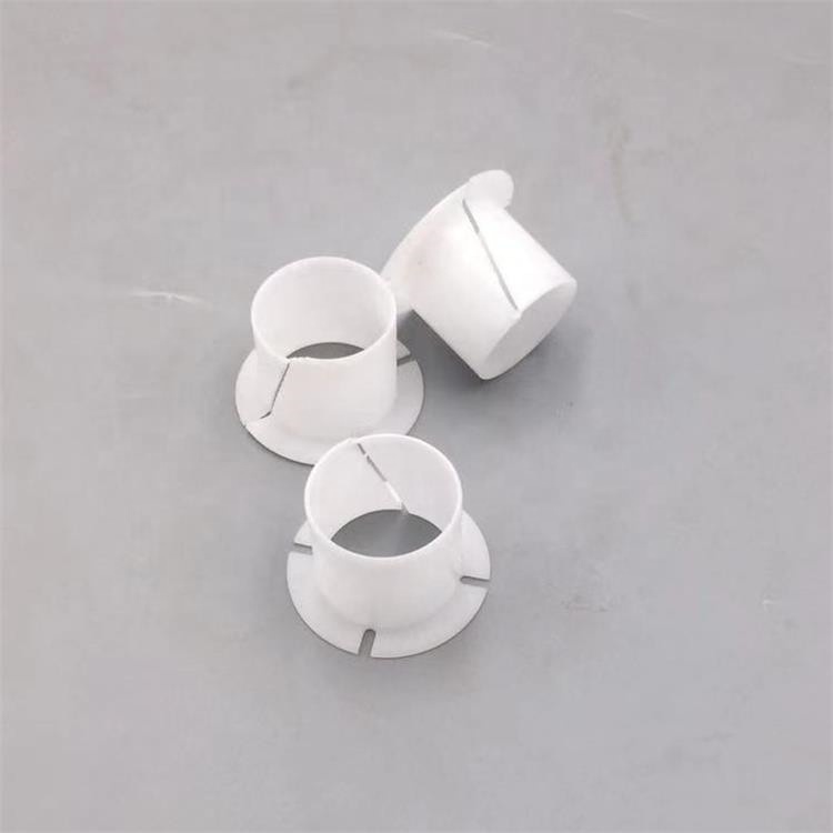 4 Boccole A Flangia In Nylon - Foro 6mm, OD 8mm, Lunghezza 25mm, Bianco, Autolubrificanti - Foto 14