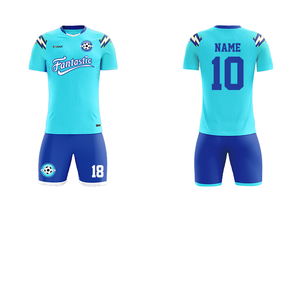 Maillot de football personnalisé de haute qualité toutes saisons version thaïlandaise 100 % polyester respirant séchage rapide imprimé par transfert thermique 180g col ras du cou - Product Image 1
