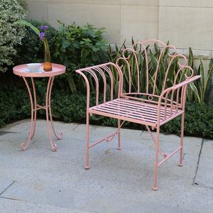 Allsome — <span class=keywords><strong>banc</strong></span> de jardin <span class=keywords><strong>Vintage</strong></span> en <span class=keywords><strong>fer</strong></span> <span class=keywords><strong>forgé</strong></span> rose, meubles d'extérieur, siège en métal - Product Image 3