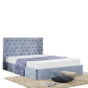 새로운 2019 뜨거운 접는 슬레이트 침대 디자인 가구 침실 더블 침대 스토리지