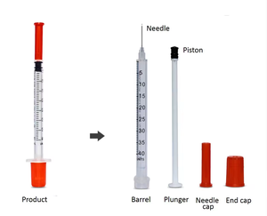 Jeringas Desechables Médicas y Veterinarias de 0.3ml/0.5ml/1ml para <span class=keywords><strong>Diabetes</strong></span>, Jeringas de Insulina de 29G/30G/31G, Agujas de Insulina de 6mm/8mm/13mm - Product Image 3