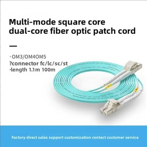 Câble de raccordement en <span class=keywords><strong>fibre</strong></span> <span class=keywords><strong>optique</strong></span> multimode 10 Gigabit de qualité télécom LC-LC double cœur OM3 OM4 à faible émission de fumée et sans halogène - Product Image 5