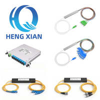 Pasokan Langsung Pabrik FTTH 0.9mm 1x2 Mini Steel Tube Type Telecom-Grade 1m Optical Fiber PLC Splitter Solusi 5G FTTX