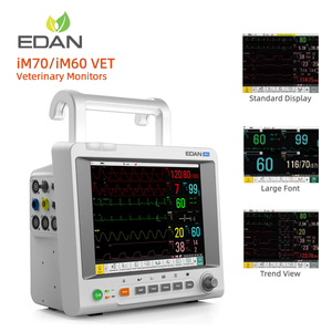 Moniteur de signes vitaux vétérinaires portable EDAN iM70/iM60 VET pour chiens, facile à utiliser, pour surveillance au chevet des patients animaux - Product Image 1