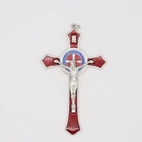Offre Spéciale Crucifix catholique 11.5x7cm métal goutte à goutte huile croix jésus Christ amer religion prière décoration