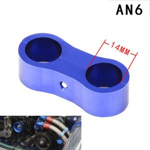 Separador de Abrazaderas de Tubería de Aceite de Doble Orificio, Aleación de Aluminio AN4 AN6 AN8 AN10, Fijación Universal para Modificación Automotriz - Product Image 4