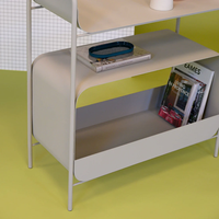 Bony Shelf Unit Table console en métal incurvé inspiré des bonbons et chariot de bar, fait à la main