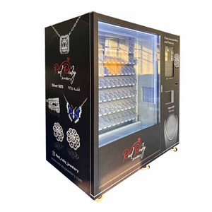 Weimi tùy chỉnh đồ trang sức màu Đen máy bán hàng tự động với băng tải vành đai thang máy chấp nhận đồng xu thẻ tín dụng tính năng thanh toán SDK chức năng - Product Image 3