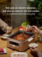 Cuiseur vapeur électrique multi-aliments intelligent Cuiseur à vapeur électrique multifonctionnel pour la maison Pot à vapeur en acier inoxydable