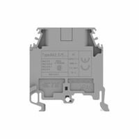 Bloc de bornes modulaire en alliage de cuivre durable 30A avec ressort PI, 2 pôles, pour systèmes de contrôle PLC et panneaux d'automatisation