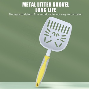 Fabrik Großhandel Custom Logo Edelstahl Katzenstreu Schaufel Große Metall Katzenstreu Schaufel - Product Image 4