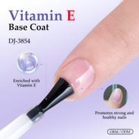 Base Coat UV Professionnel pour Ongles avec Vitamine E SANS HEMA, Vernis Gel Longue Durée, Renforce et Nourrit les Ongles, Marque Privée