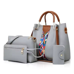New arrival high quality pu <b>handbags</b> 4pcs in 1 set fashion ladies <b>handbag</b> women bag set <b>big</b> capacity shoulder crossbody bag - Product Image 1