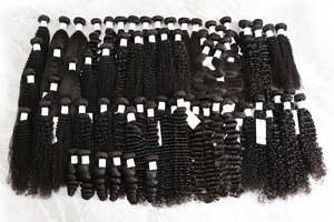 10A צרורות שיער הודי טבעי גולמי, ספקי צרורות שיער הודי טבעי בתולי עם קוטיקולה מסודרת בסיטונאות - Product Image 5