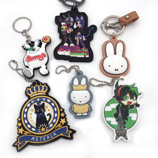 Soft PVC Keychain with Custom logo Perfect for Promotional Use and Events Available in Various Shapes and Colors