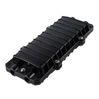 Caja de Empalme Horizontal de Fibra Óptica 2 Entradas 2 Salidas |   Caja de Empalmes Impermeable en Línea para Red FTTX, Caja de Empalmes para Cable Óptico de 24 Núcleos