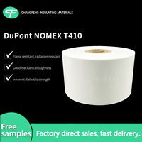 Papier isolant DuPont Nomex 464 1,5 MIL (0,04 mm) UL94V-0 220 ° Feuille d'aramide C pour bobinage de moteur, tailles personnalisées disponibles
