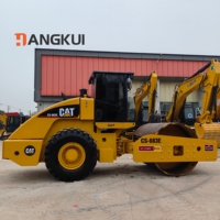 Alta calidad CAT CS683E 18,8 toneladas 90% nuevo Original EE. UU. Con EPA,CE agrícola usado CAT CS76 rodillo de carretera