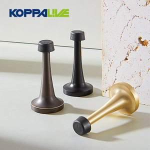 Koppalive Fermaporta in Gomma Antiurto, Montaggio a Parete o Pavimento <span class=keywords><strong>per</strong></span> Bagno, Fermo Porta in Ottone Anticato - Product Image 2