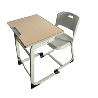 Vente en gros d'usine de mobilier scolaire pour salle de classe primaire ensemble table de bureau et chaise pour étudiant juego de pupitre y silla escolar