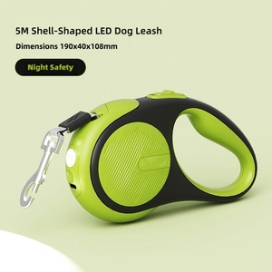 Büyük/küçük köpekler kediler için yarı otomatik kilit ve şok emici tasarım paslanmaz çelik yay ile hafif geri çekilebilir köpek tasma - Product Image 2