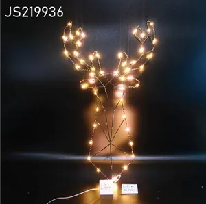 Christmas Iron Deer Lighted Christmas Deer Family Set Decoration With LED Lights
