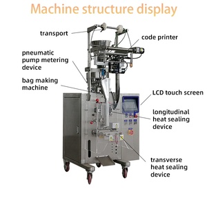 リードワールド自動食品包装機（トマトペースト、蜂蜜、液体ケチャップ、ソース、ホイル包装、ラベリング用） - Product Image 2
