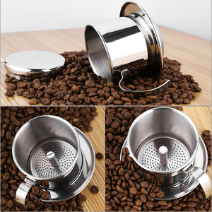 Uso domestico manuale caffè birraio acciaio inossidabile Phin caffettiera vietnamita Kit caffè freddo - Product Image 6