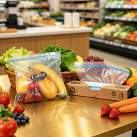 Op maat gemaakte ziplock zakjes voor voedselverpakkingen, fruit, hersluitbare ziplock zakjes, transparante plastic zakjes voor fruit & groenten.