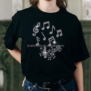 कस्टम गैंडा गर्मी हस्तांतरण डिजाइन हॉटफिक्स गैंडा पैटर्न राइनस्टोन टी-शर्ट के लिए स्थानांतरण - Product Image 6