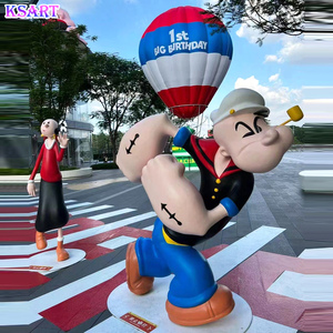 Statue actuelle de Popeye Miss Oliver en fibre de verre dessin animé créatif sculpture personnalisée artisanat en résine - Product Image 2