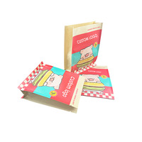 Boutique de cadeaux marron sur mesure, petit artisanat uni recyclé respectueux de l'environnement, votre propre logo pochette kraft à pizza de luxe à impression complète