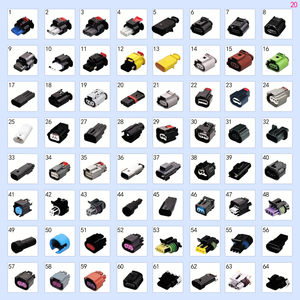 Konektor Listrik Otomotif Kabel Harness Konektor Tahan Air Terminal Konektor Tyco TE FCI <span class=keywords><strong>2</strong></span>/<span class=keywords><strong>3</strong></span>/4/5/6/7/8/9/10 Pin - Product Image 6