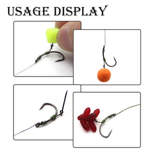 Accesorios de pesca de carpa cebo Spike Ronnie Hair Rig cebo picadura para anzuelo de carpa cebo gusano Boilie Pin alimentador aparejos de carpa - Product Image 6
