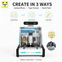 Distributeur automatique commercial personnalisable de pâte à dessin alimentaire 3D intelligente à IA, technologie Panda