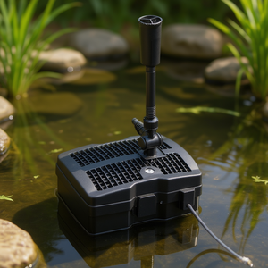 Bomba de filtro para estanque de 660 GPH con esterilizador y chorro de fuente para decoración de jardines acuáticos - Product Image 2