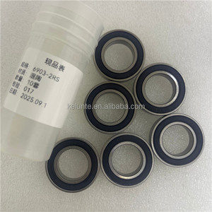 Rodamiento de Motor Eléctrico 6903-2RS de 17x30x7 mm, Rodamiento de Bolas de Ranura Profunda Híbrido de Cerámica 6903-2RS - Product Image 5