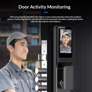 Cerradura Inteligente de Seguridad para Puerta con Reconocimiento Facial, Huella Dactilar y Contraseña, Control por Teléfono Móvil, Origen China, Fábrica Transfronteriza - Product Image 4