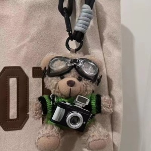 Llavero de Peluche con Forma de <span class=keywords><strong>Oso</strong></span> Teddy con Cámara Creativa, para Bolsa, Mochila, Llaves de Coche - Product Image 3