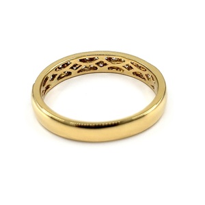 Mignon belle 14K or jaune massif de la Chine conception de mariée éternité bague de fiançailles bague de mariage pour les femmes vraies fêtes classiques - Product Image 3