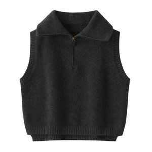 <span class=keywords><strong>Gilet</strong></span> en <span class=keywords><strong>cachemire</strong></span> pur sans manches en <span class=keywords><strong>cachemire</strong></span> pour femmes de haute qualité - Product Image 2
