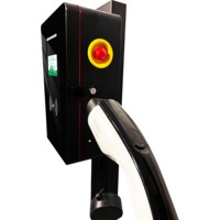Chargeur de véhicule électrique à double pistolet Wallbox en gros 22KW-Station de charge EV 32A CCS Station de charge murale